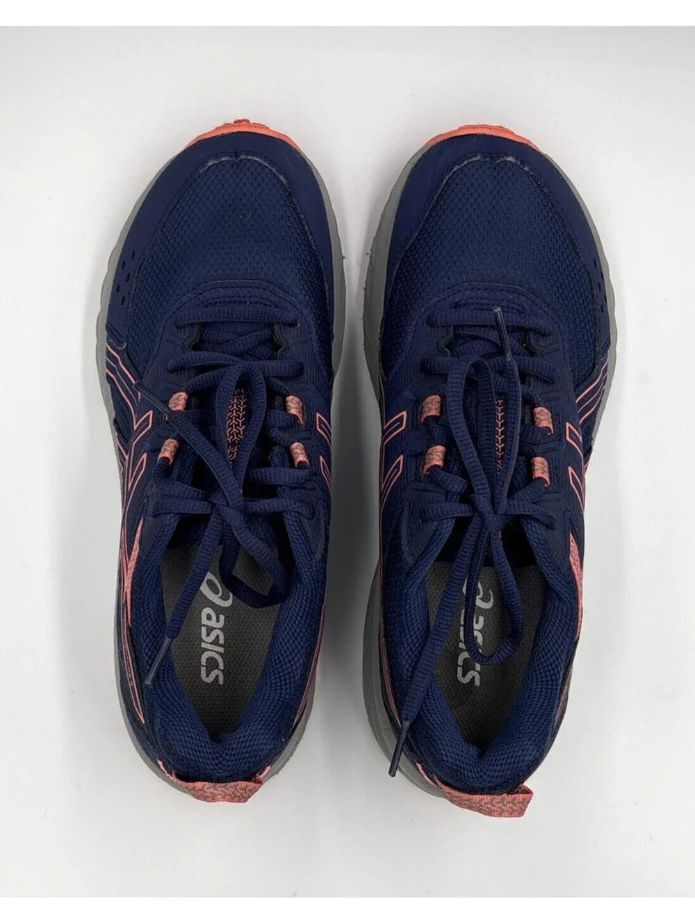 ASICS Pre Venture 9 Indigo Blue Papaya Trail Shoes Women's 8.5 Kids 7